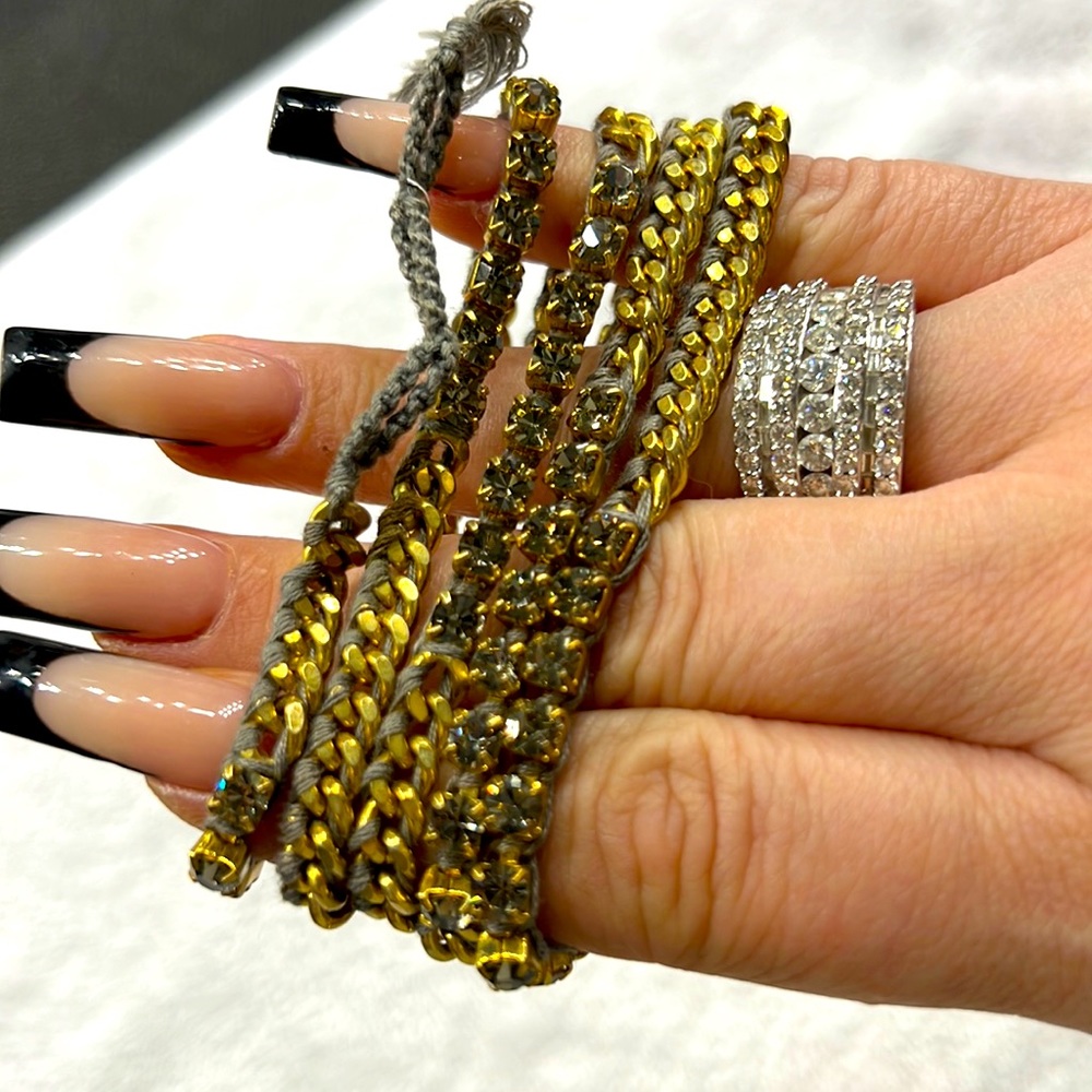 Chan luu bracelet with grey rhinestone beautiful. Used